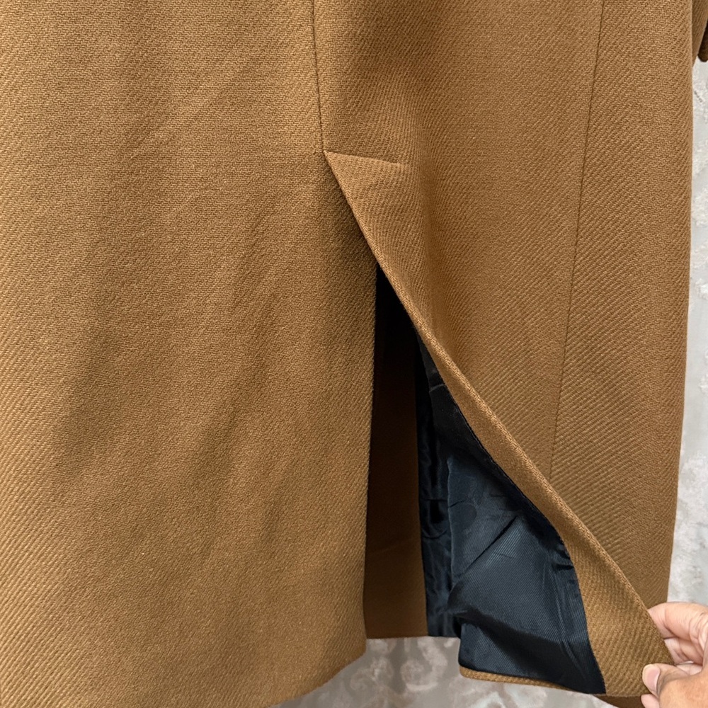 Zara Double-Breasted Tan Coat Medium - Picture 8 of 8